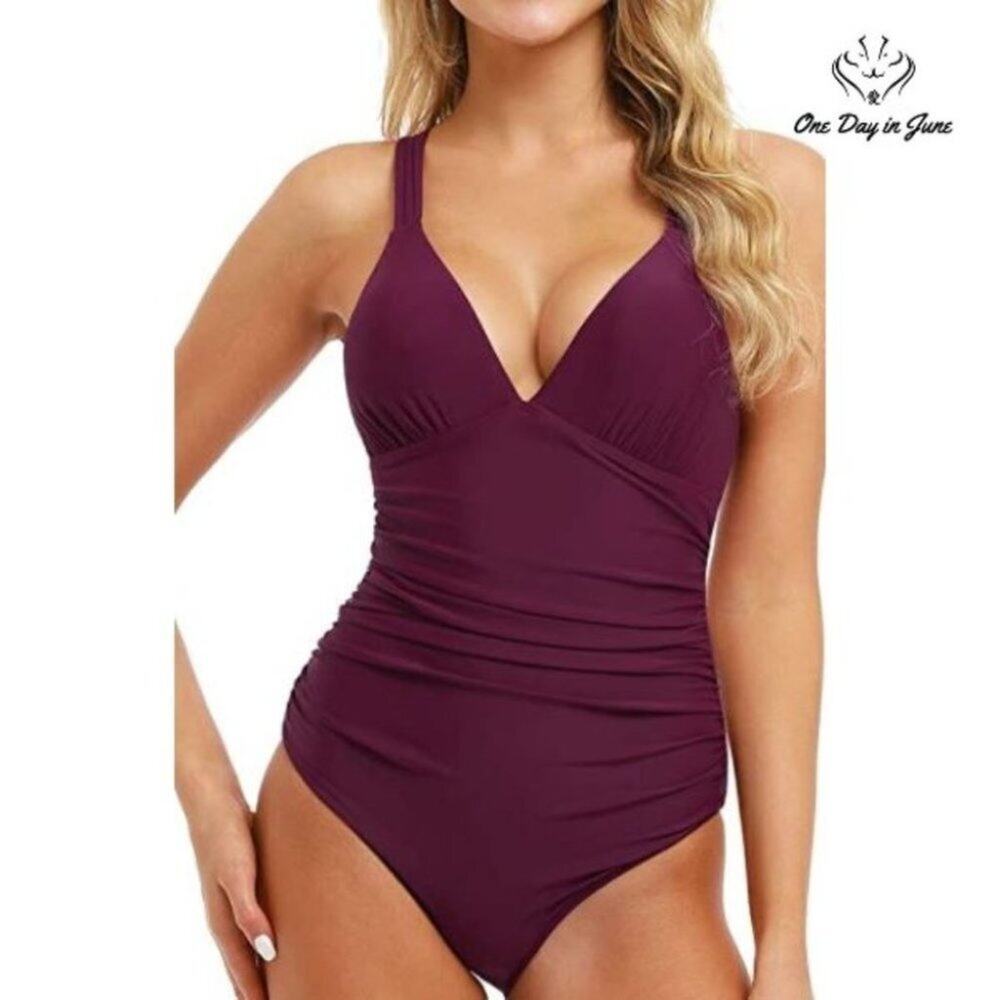 Mycoco Cross Back One Piece Swimsuit Size 6